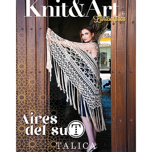 Livro Knit & Art 8 - Aires del Sur | 10 xailes de crochet