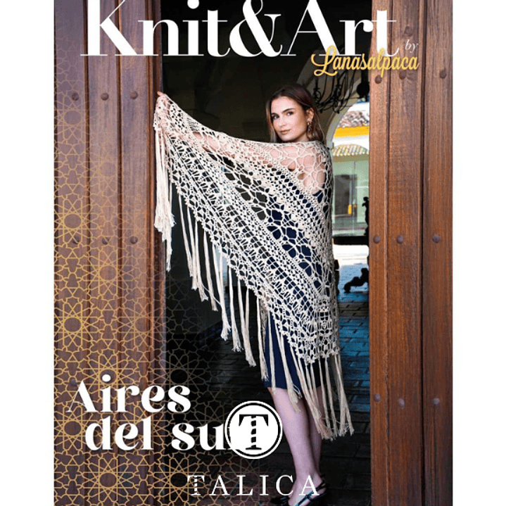 Livro Knit & Art 8 - Aires del Sur | 10 xailes de crochet 1