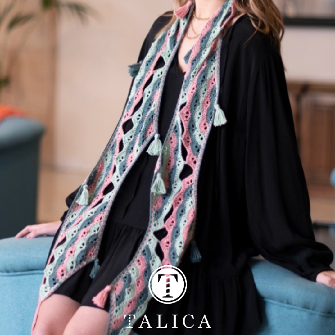 Livro Knit & Art 8 - Aires del Sur | 10 xailes de crochet 20