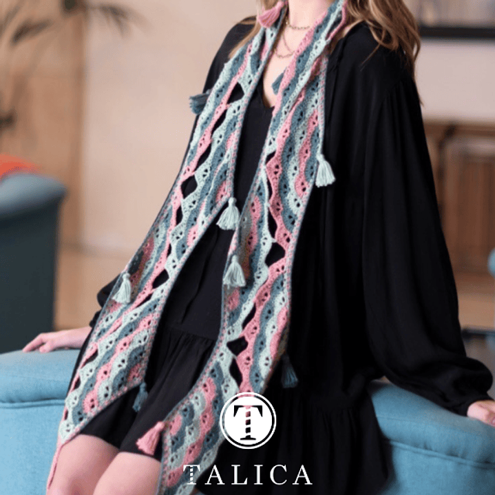 Livro Knit & Art 8 - Aires del Sur | 10 xailes de crochet 20