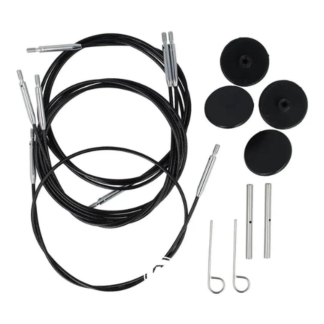 Estojo de Cabos 360° Giratórios KnitPro Swivel 60-100cm 2