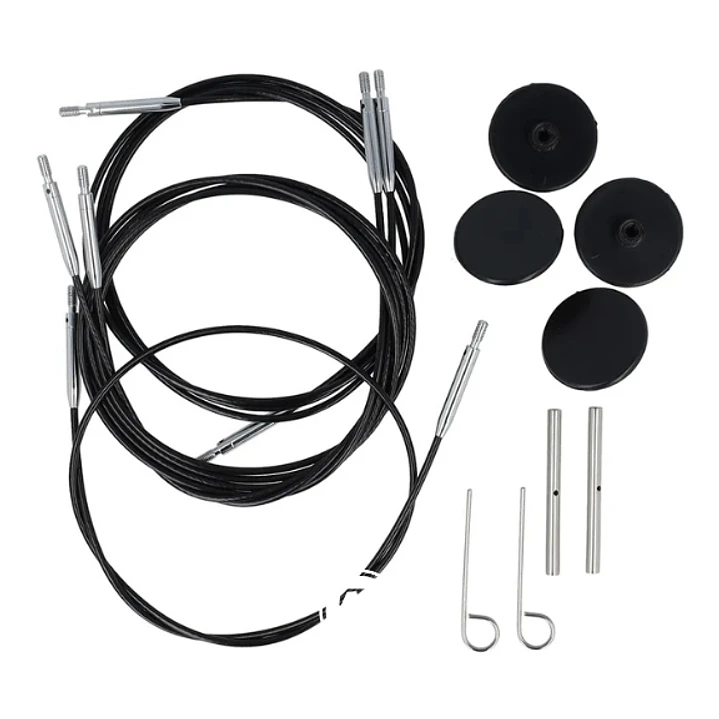 Estojo de Cabos 360° Giratórios KnitPro Swivel 60-100cm 2