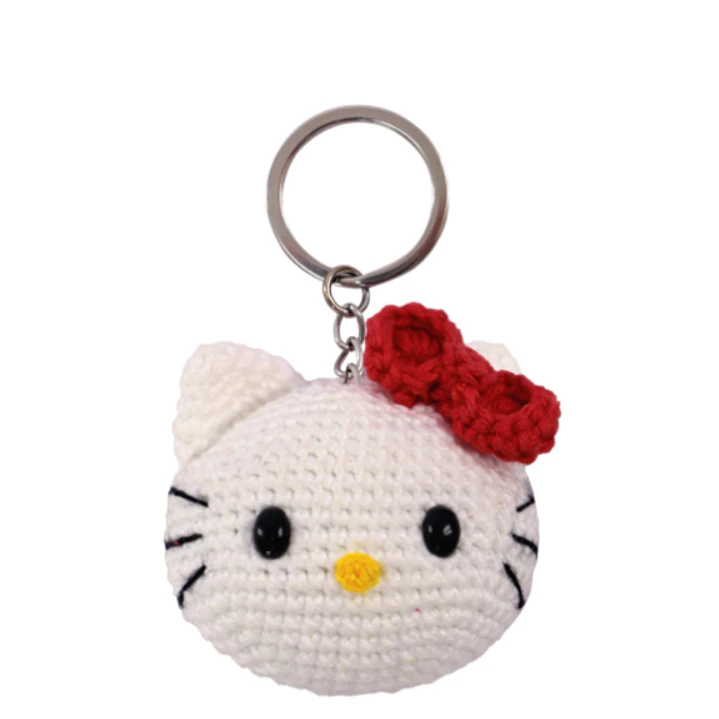 Kit Porta Chaves AmigurumI Hello Kitty 6