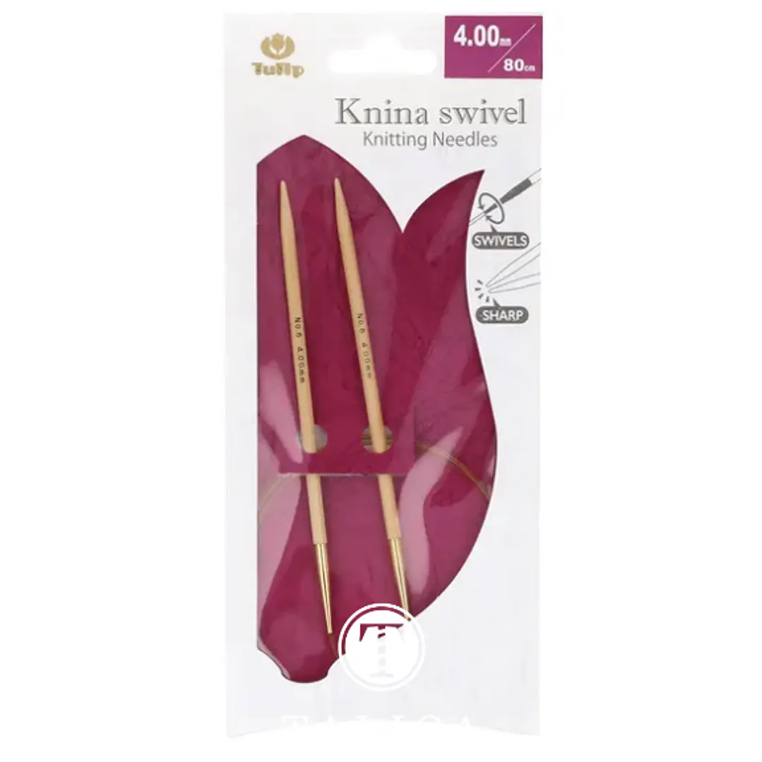 Agulhas Circulares Tulip Knina Swivel 80cm Bambo 1