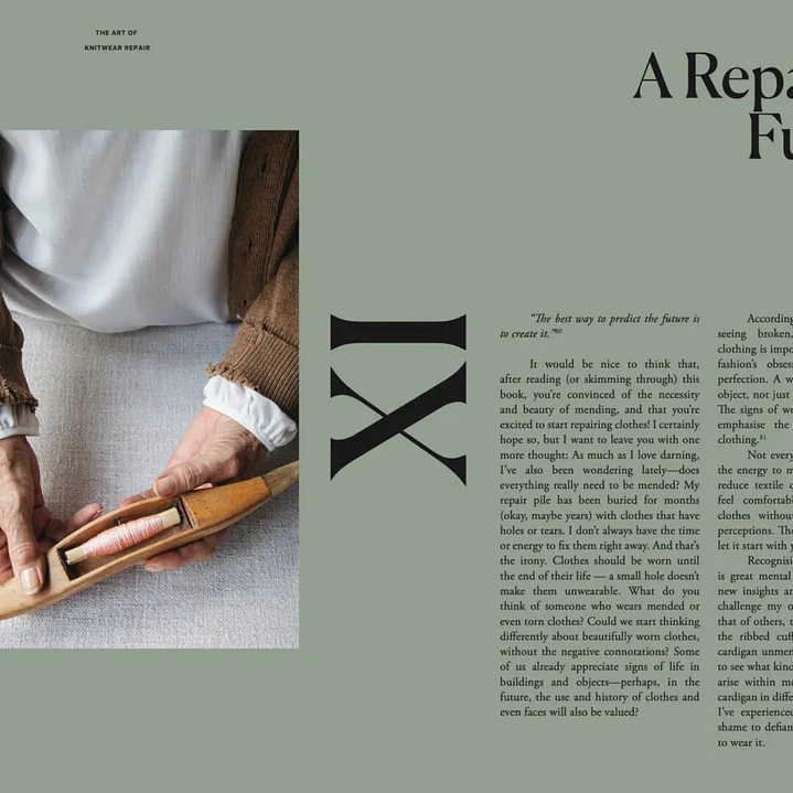 The Art of Knitwear Repair 18