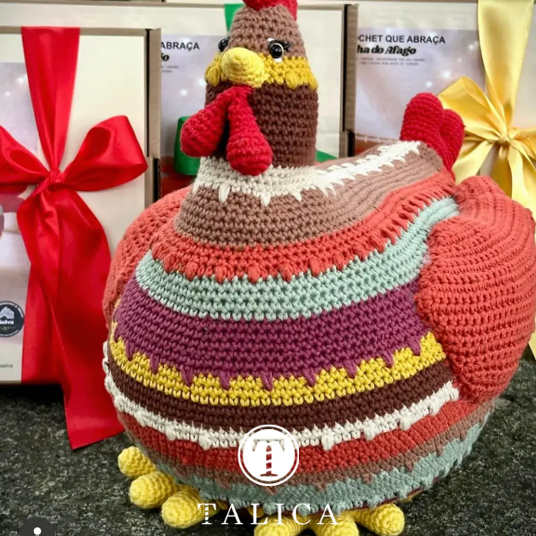 Kit Crochet Galinha do Afago 3