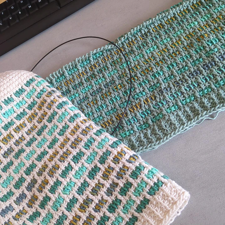 Workshop On-line Crochet Tunisino Top Vitral 2