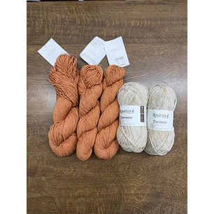 Pack Damasco Laranja e Print Amarelo