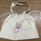 Totebag com cordão modelo Coração Estilista de Agulha - Thumbnail 1