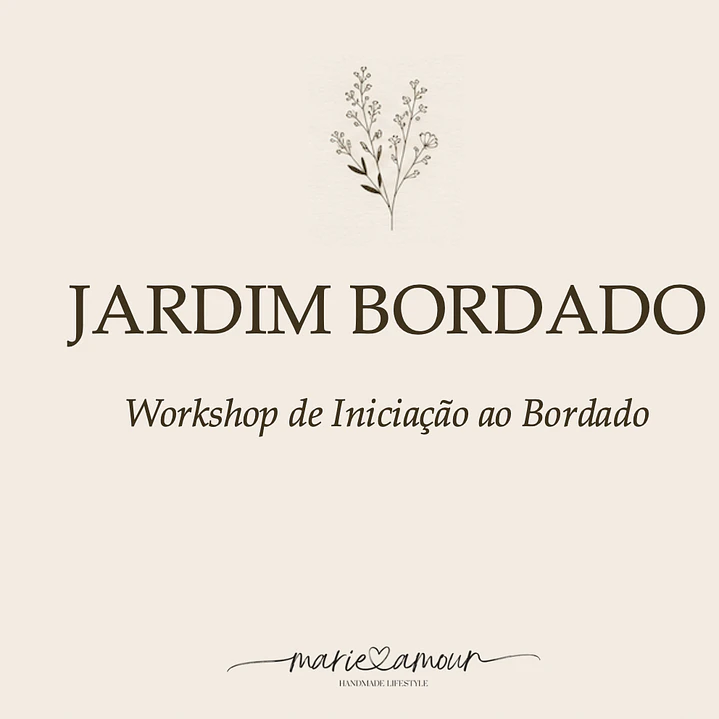 Workshop de Iniciação ao Bordado - ONLINE 2