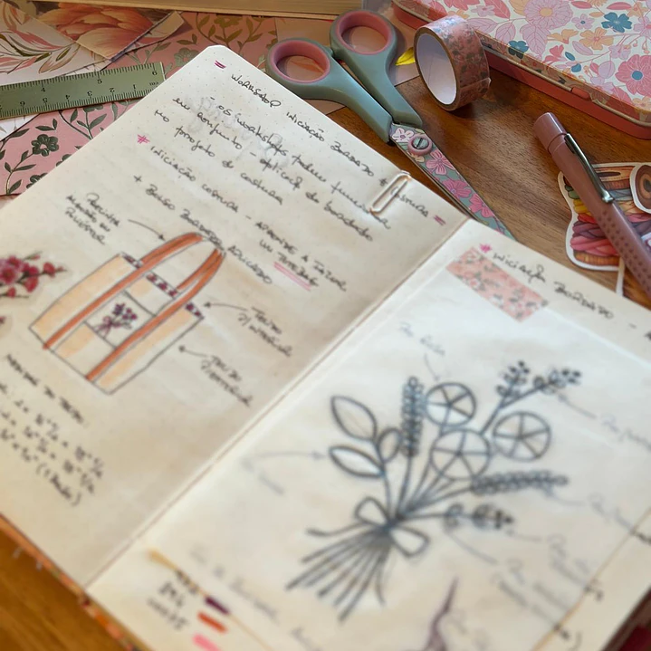 Workshop Como começar um diário/caderno criativo - ONLINE 4