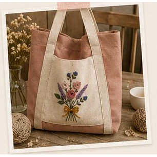 Workshop de Costura - Saco Jardim Bordado - ONLINE