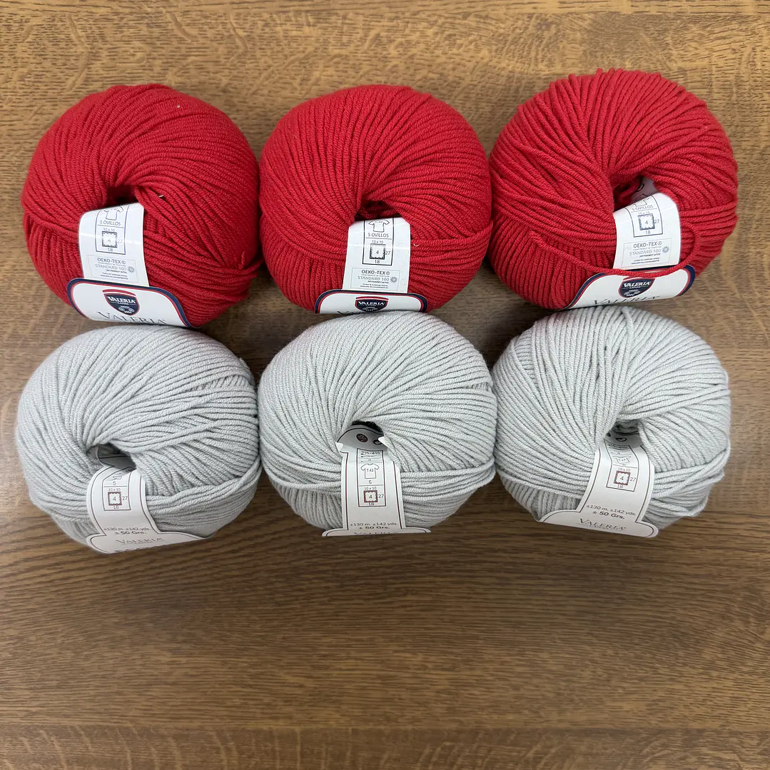 Pack 6 Eco Luna Vermelho e Cinza 1