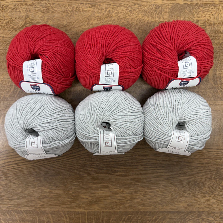 Pack 6 Eco Luna Vermelho e Cinza 1