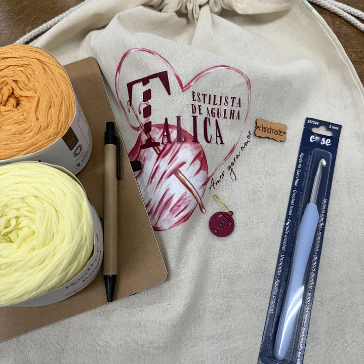 Kit Material Curso de Crochet 1