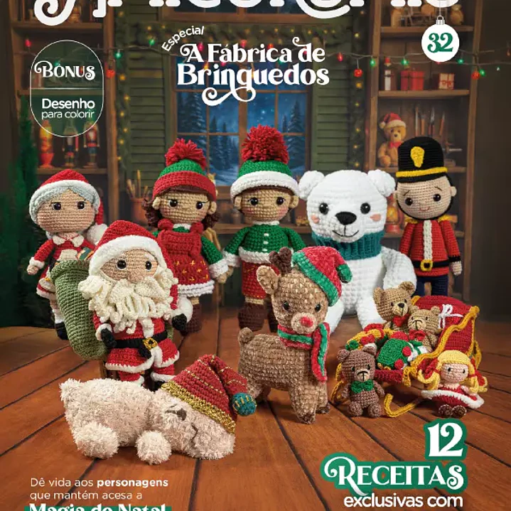 Revista Amigurumi nº32 - Fábrica de Brinquedos Natal 1