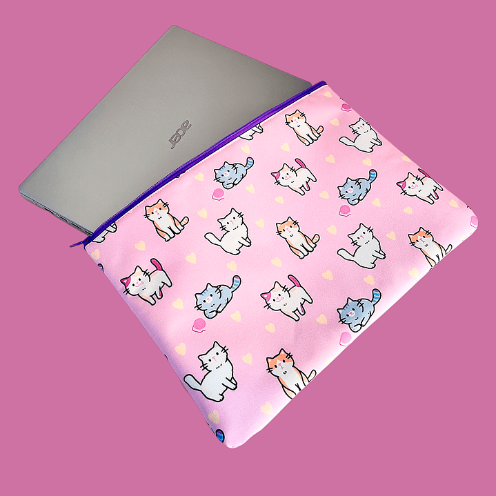 Funda de Notebook Dream Love- Cats 14 Pulgadas 2