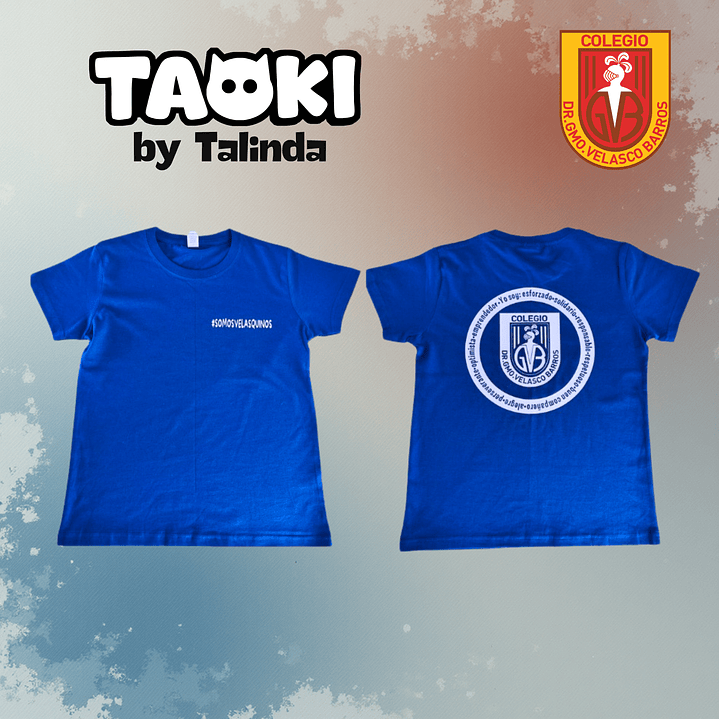 Polera educación física Colegio Guillermo Velasco 1