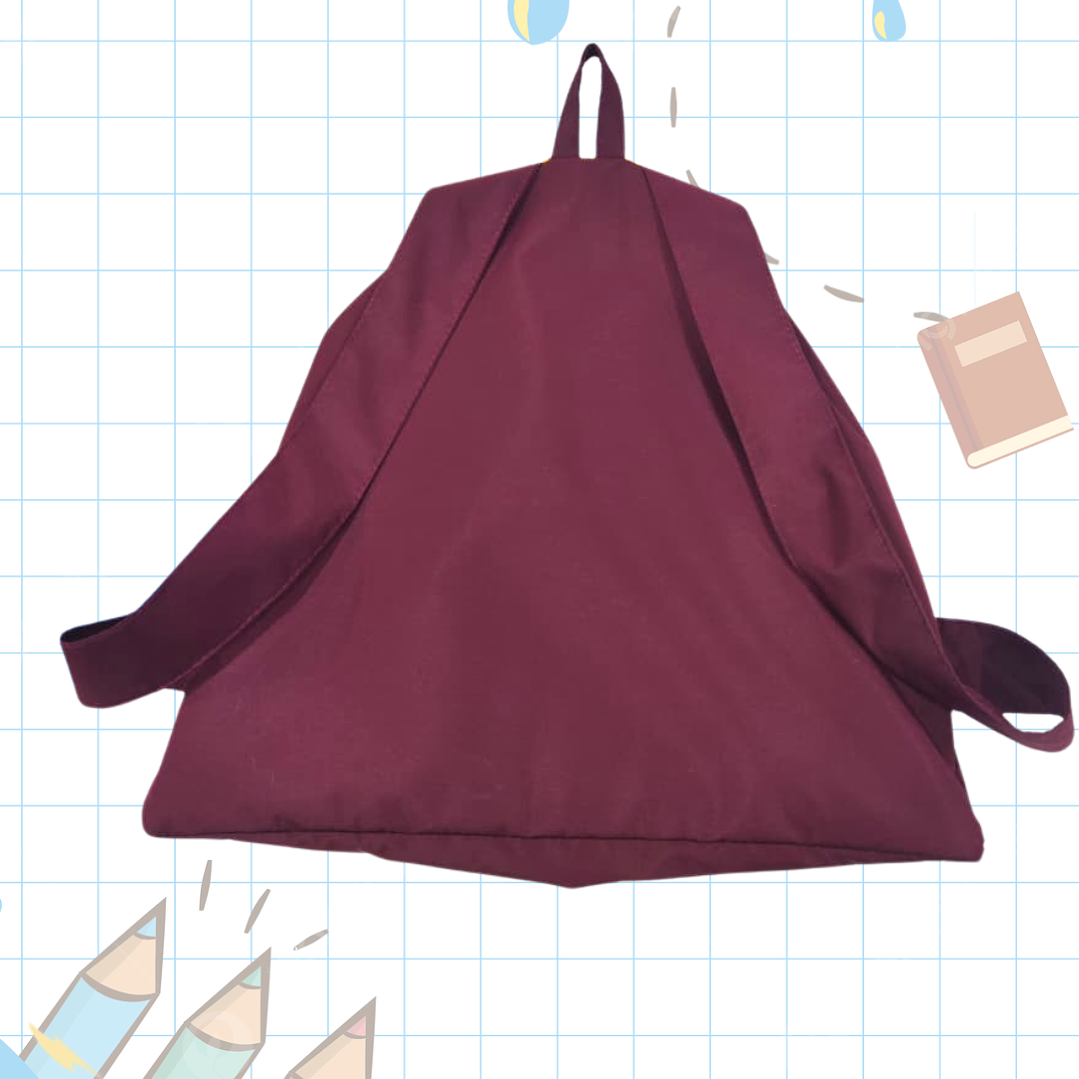 Morral Impermeable con tapa  Colegio Guillermo Velasco  3