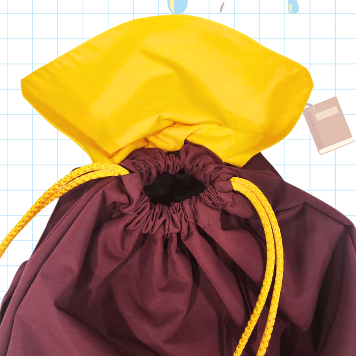 Morral Impermeable con tapa  Colegio Guillermo Velasco  5