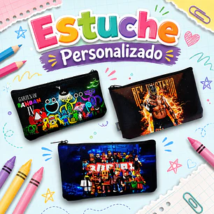 Estuches escolares Personalizados con nombre y curso