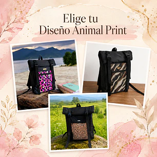 Mochila Barcelona 30 Lts -  Elige tu Diseño Animal Print