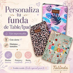 Funda Tablet con Cierre Personalizada