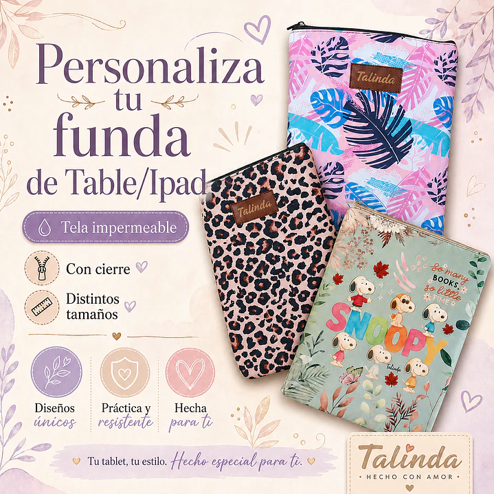 Funda Tablet con Cierre Personalizada 1