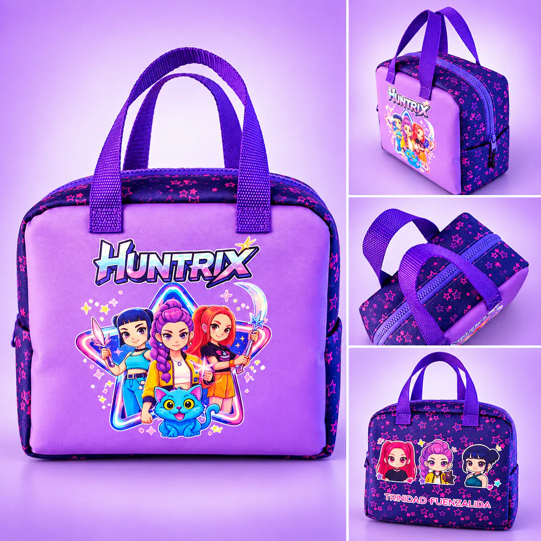 Pack Mochila + Lonchera + Estuche  Personalizado 4
