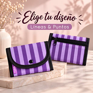 Billetera  - Elige tu Diseño Líneas & Puntos
