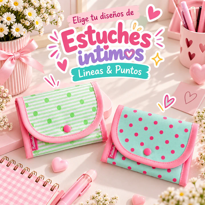 Estuche Intimo - Elige tu Diseño Líneas & Puntos 1