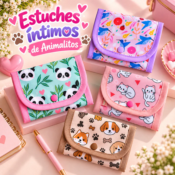 Estuche Intimo - Elige tu Diseño de Animalitos 1