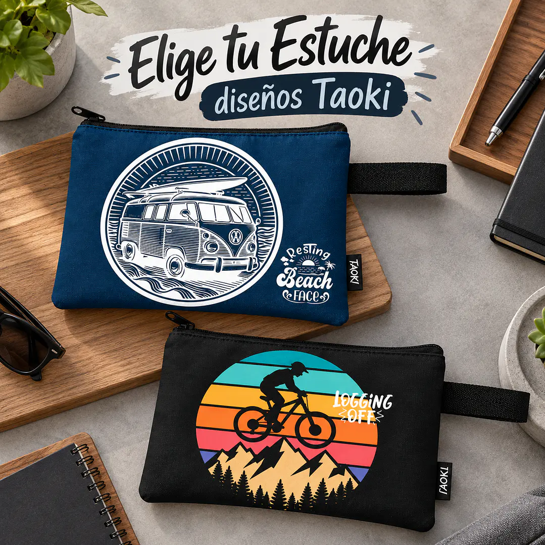 Estuche Plano -  Diseños Taoki 1