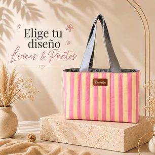 Bolso Tejedora - Elige tu Diseño Líneas & Puntos