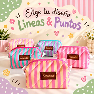 Neceser  - Elige tu Diseño Líneas & Puntos