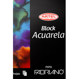 Block Acuarela ARTEL - FABRIANO 24X34 Cm 300 Gr. 10 Hojas.