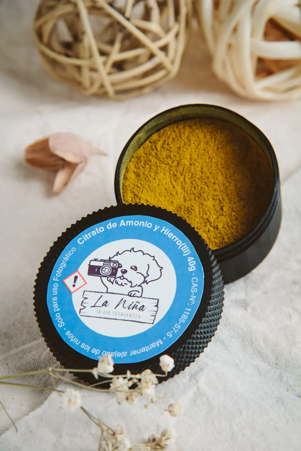 Sensibilizador Cianotipia - Citrato de Amonio y Hierro (III) – 40 g  1