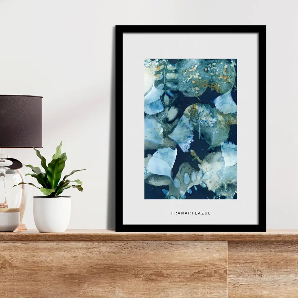 PRODUCTO DIGITAL - Flores silvestres en cianotipia húmeda 4