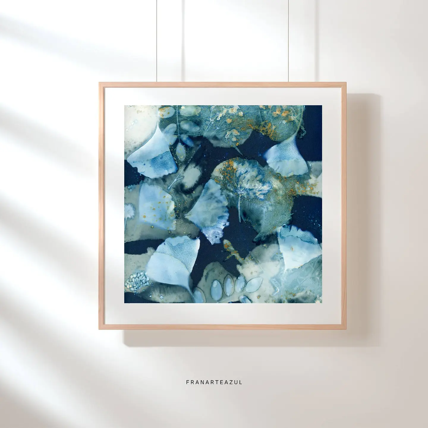 PRODUCTO DIGITAL - Flores silvestres en cianotipia húmeda 6