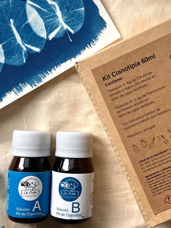 Kit mini Cianotipia 60 mL - SIN BROCHA 2