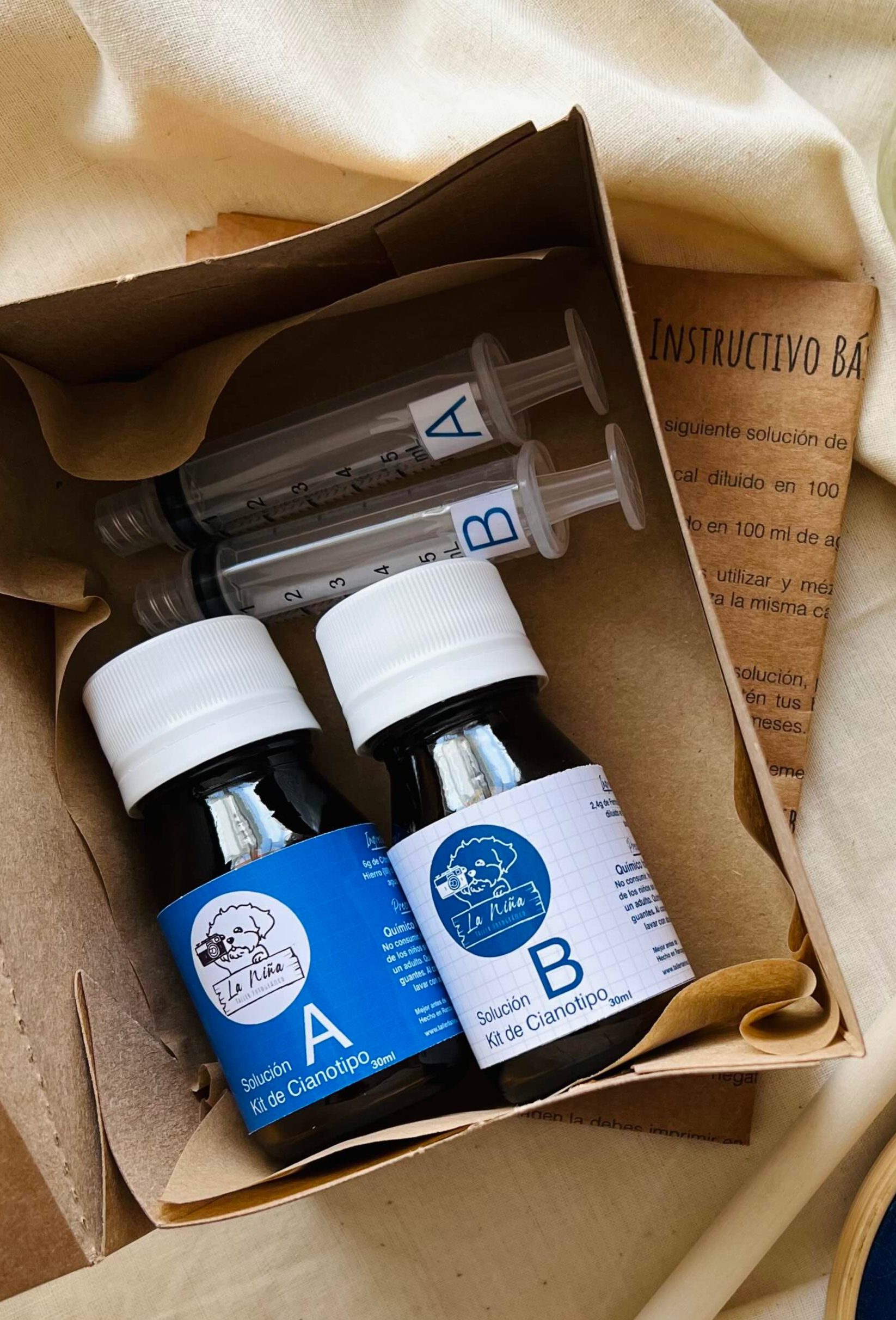 Kit mini Cianotipia 60 mL - SIN BROCHA