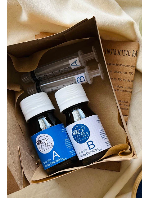 Kit mini Cianotipia 60 mL - SIN BROCHA