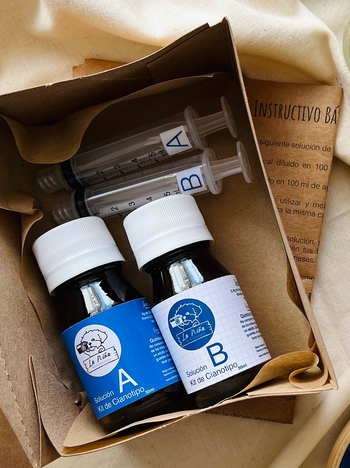 Kit mini Cianotipia 60 mL - SIN BROCHA 1