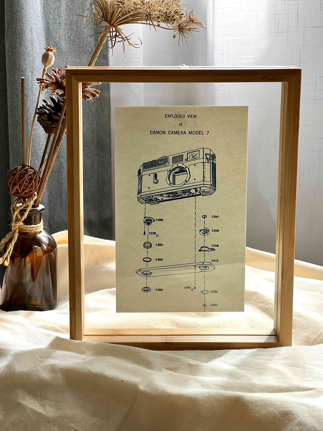 PRODUCTO FÍSICO - Cuadro Cianotipia Canon Camera  2