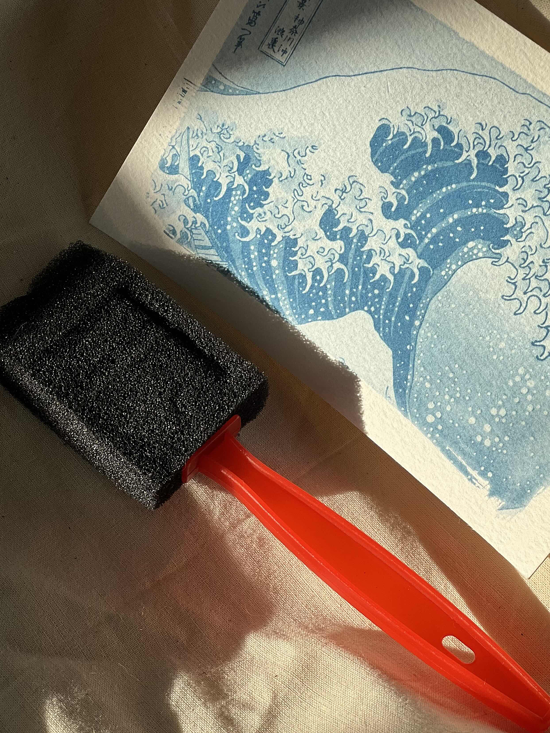 Brochas de Espuma mediana - mango rojo 3