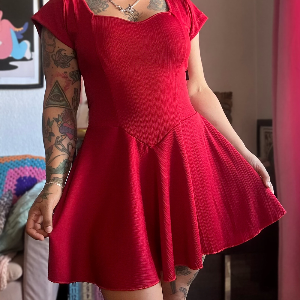 Vestido Corazón Rojo