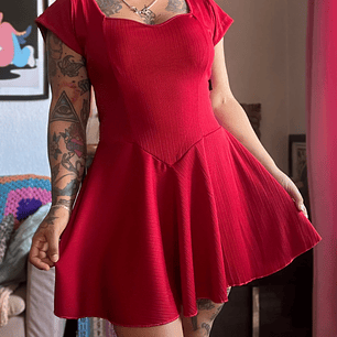 Vestido Corazón Rojo