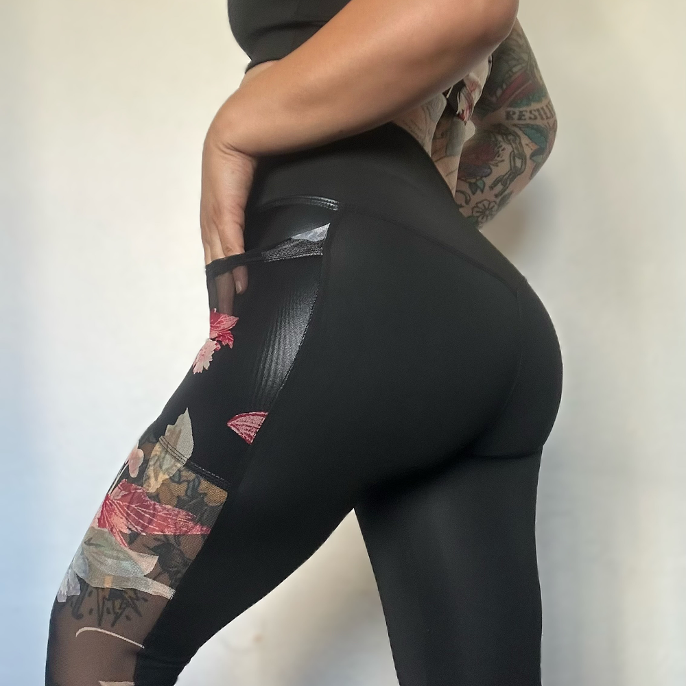 Calza Lina Crisantemos  1