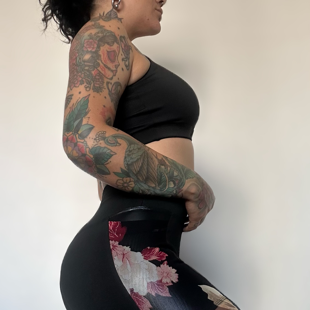 Calza Lina Crisantemos  2