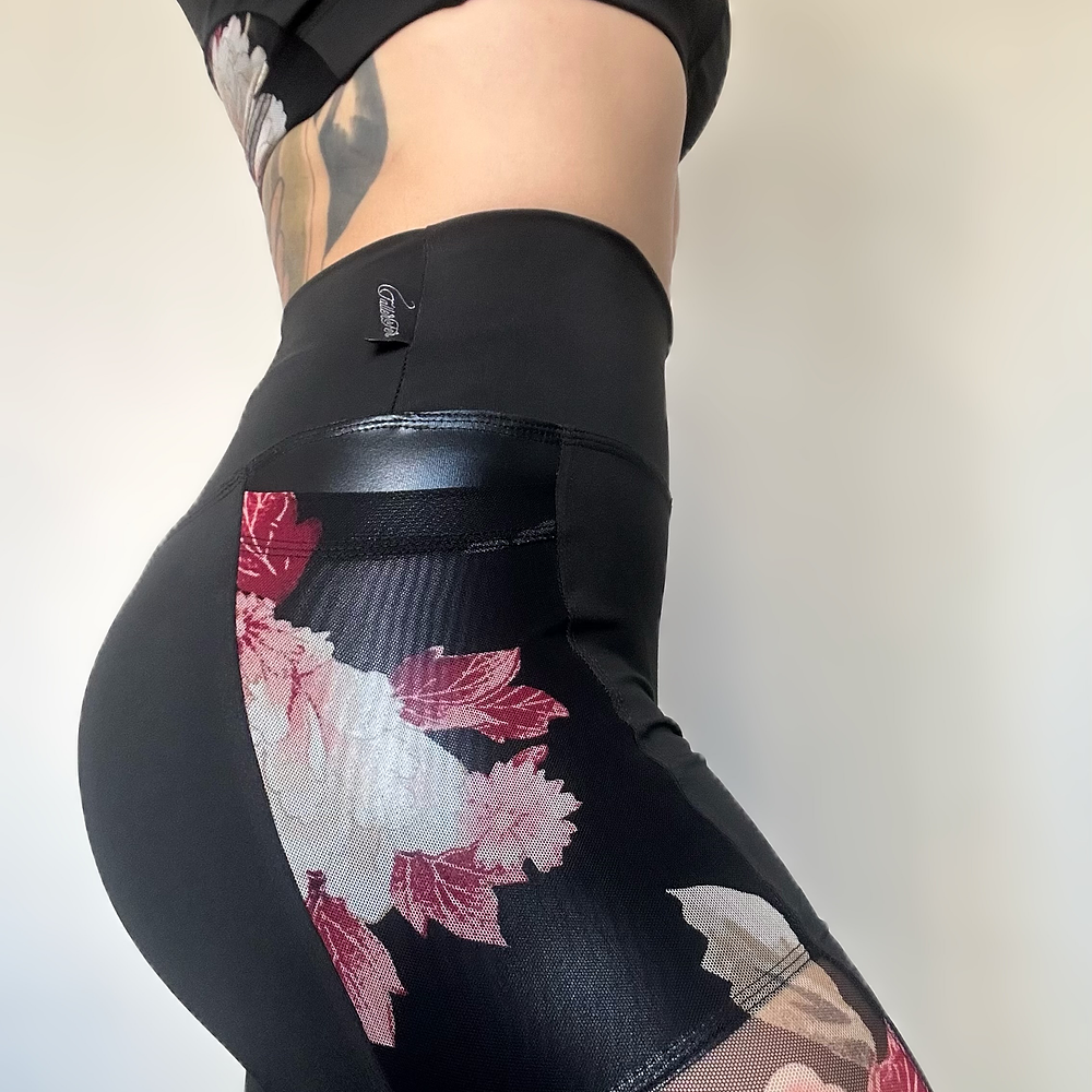 Calza Lina Crisantemos  3